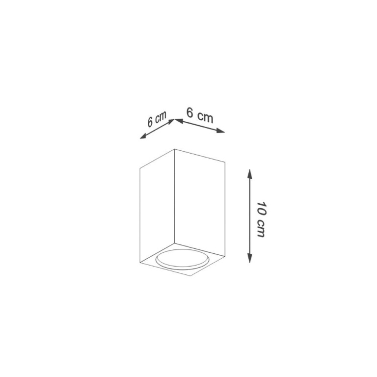 famlights famlights | Deckenspot Kale in Eiche GU10 100mm