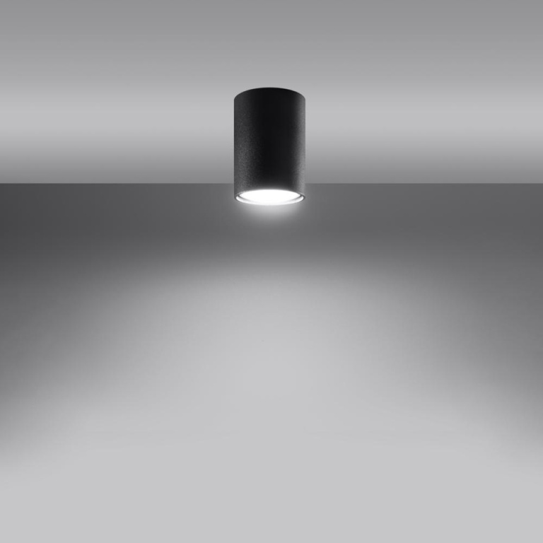 famlights famlights | Deckenspot Lale in Schwarz GU10 100mm