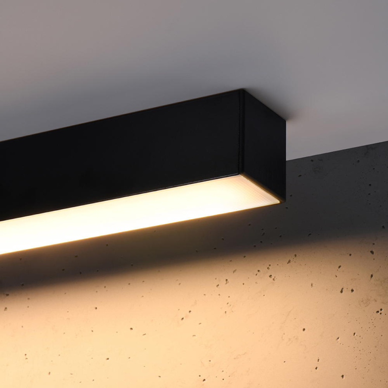 famlights famlights | LED Deckenleuchte Per in Schwarz 31W 3640lm 3000K