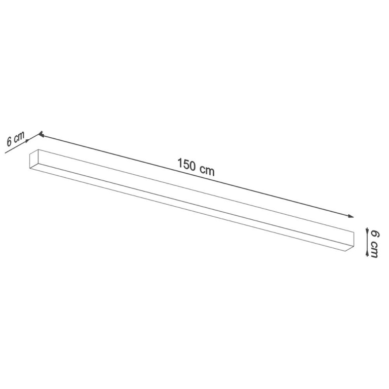 famlights famlights | LED Deckenleuchte Per in Grau 39W 4940lm 3000K