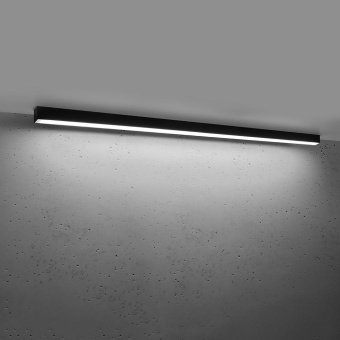 famlights famlights | LED Deckenleuchte Per in Schwarz 39W 4940lm 4000K