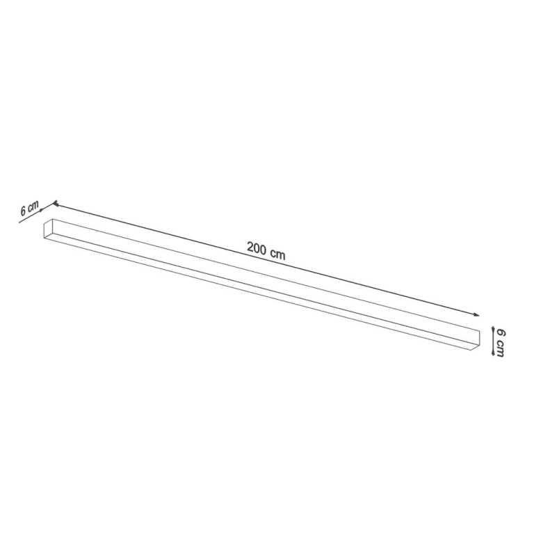 famlights famlights | LED Deckenleuchte Per in Grau 50W 6500lm 3000K