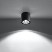 famlights | Deckenspot Thade in Schwarz GU10