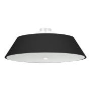 famlights | Deckenleuchte Vaya in Schwarz E27 5-flammig 600mm