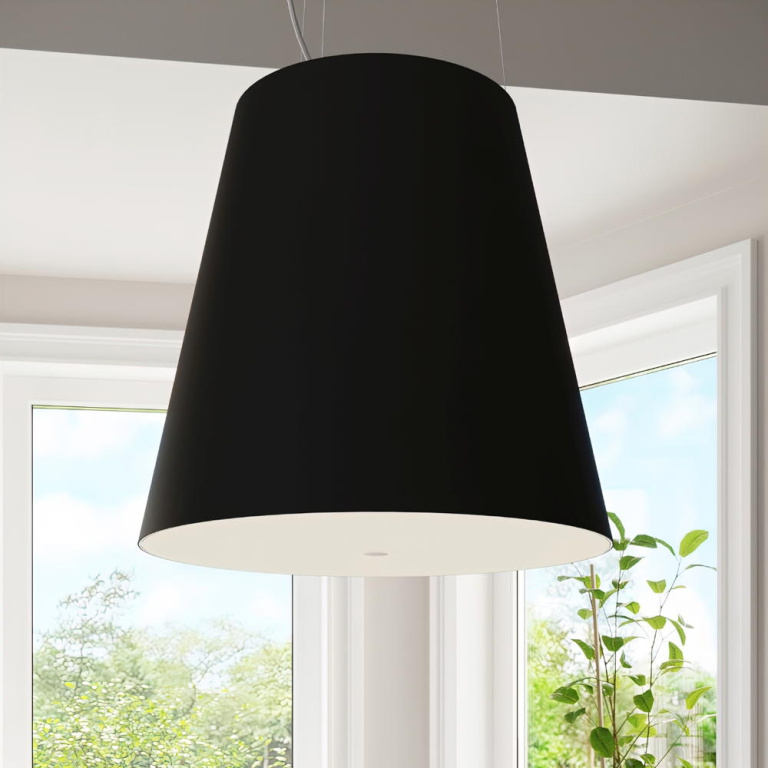 famlights famlights | Pendelleuchte Geena in Schwarz E27 3-flammig