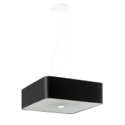 famlights | Pendelleuchte Lis in Schwarz E27 5-flammig 450x450mm