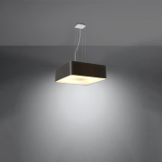 famlights | Pendelleuchte Lis in Schwarz E27 5-flammig 550x550mm