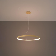 famlights | LED Pendelleuchte Ria in Gold 30W 3870lm 3000K