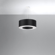 famlights | Pendelleuchte Shania in Schwarz E27 5-flammig 220x500mm