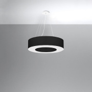 famlights | Pendelleuchte Shania in Schwarz E27 6-flammig 220x700mm