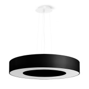 famlights | Pendelleuchte Shania in Schwarz E27 5-flammig 120x500mm