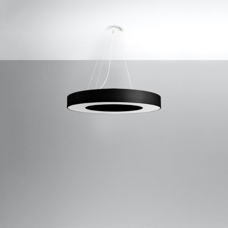 famlights famlights | Pendelleuchte Shania in Schwarz E27 6-flammig 120x700mm