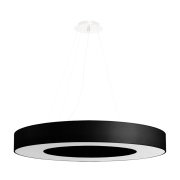 famlights | Pendelleuchte Shania in Schwarz E27 6-flammig 120x700mm