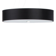 famlights | Pendelleuchte Sole in Schwarz E27 5-flammig 120x600mm