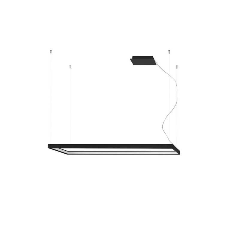 famlights famlights | LED Pendelleuchte Thora in Schwarz 50W 5757lm 400x1300mm 3000K