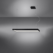 famlights | LED Pendelleuchte Thora in Schwarz 50W 5757lm 300x1000mm 4000K