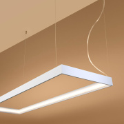 famlights | LED Pendelleuchte Thora in Weiß 50W 5757lm 300x1000mm 3000K