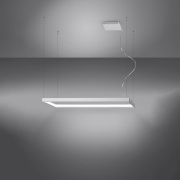 famlights | LED Pendelleuchte Thora in Weiß 50W 5757lm 300x1000mm 4000K