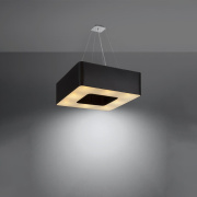 famlights | Pendelleuchte Uta in Schwarz E27 8-flammig 600x600mm