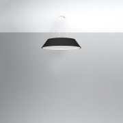 famlights | Pendelleuchte Vaya in Schwarz E27 5-flammig 700mm