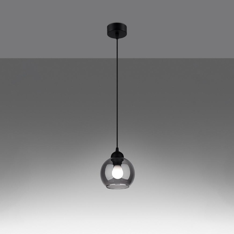 famlights famlights | Pendelleuchte Ali in Schwarz E27