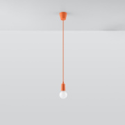 famlights | Pendelleuchte Dani in Orange E27 1-flammig