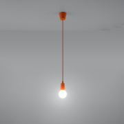 famlights | Pendelleuchte Dani in Orange E27 1-flammig