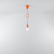 famlights | Pendelleuchte Dani in Orange E27 1-flammig