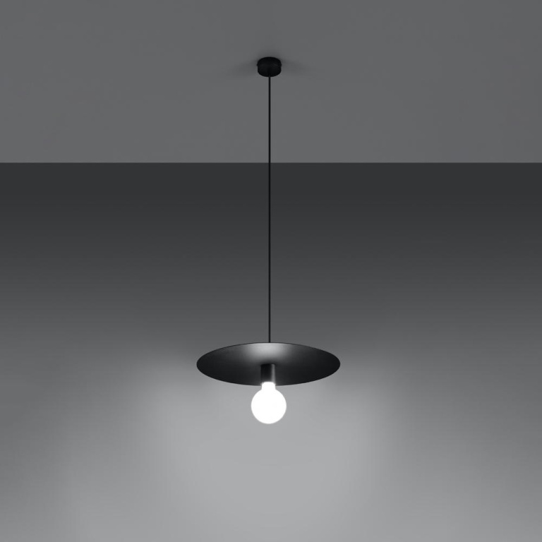 famlights famlights | Pendelleuchte Flavia in Schwarz E27