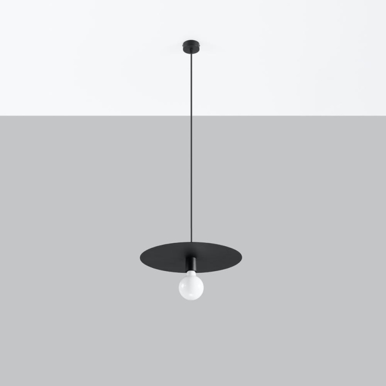 famlights famlights | Pendelleuchte Flavia in Schwarz E27