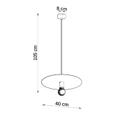 famlights | Pendelleuchte Flavia in Weiß E27