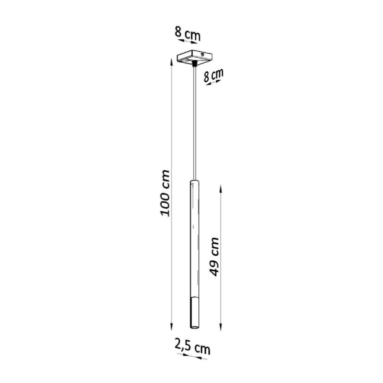 famlights famlights | Pendelleuchte Maleen in Schwarz und Chrom G9 1-flammig