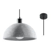 famlights | Pendelleuchte Paco in Grau E27