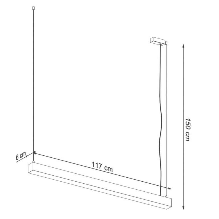 famlights famlights | LED Pendelleuchte Per in Grau 31W 3640lm 3000K