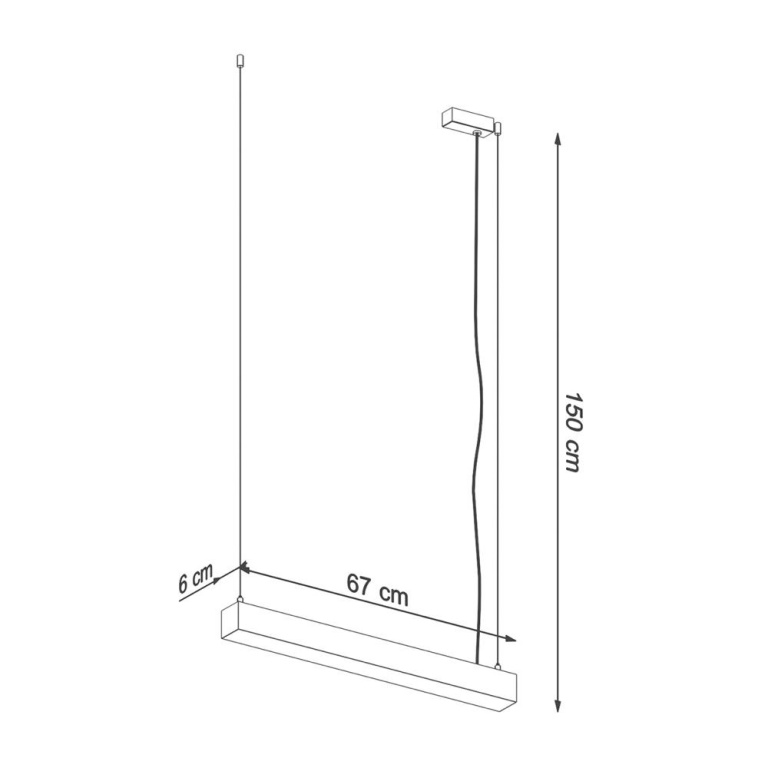 famlights famlights | LED Pendelleuchte Per in Grau 17W 2080lm 3000K