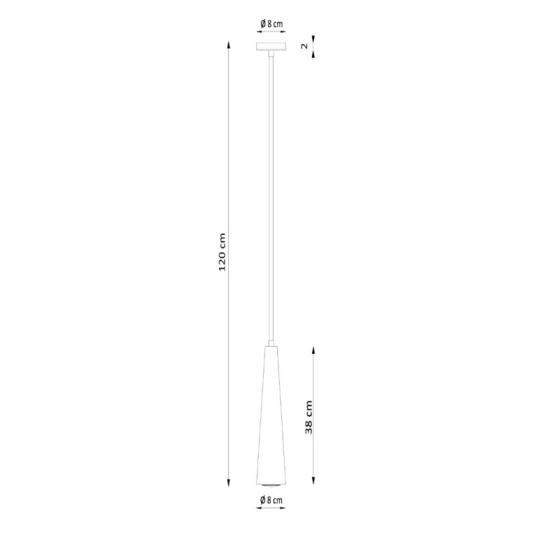 famlights famlights | Pendelleuchte Suna in Natur-hell GU10 1-flammig