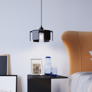 famlights | Pendelleuchte Thimon in Schwarz E27