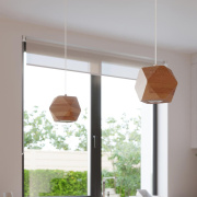 famlights | Pendelleuchte Waiola in Natur-hell GU10