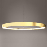 famlights | LED Pendelleuchte Ria in Gold-glänzend 50W 5520lm