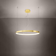 famlights | LED Pendelleuchte Ria in Gold-glänzend 50W 5520lm