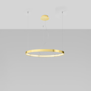 famlights | LED Pendelleuchte Ria in Gold-glänzend 50W 5520lm