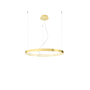 famlights | LED Pendelleuchte Ria in Gold-glänzend 50W 5520lm