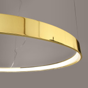 famlights | LED Pendelleuchte Ria in Gold-glänzend 50W 5520lm