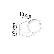 famlights | Wandleuchte Aimo in Grau E27