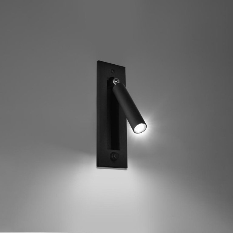 famlights famlights | Wandleuchte Eimo in Schwarz G9