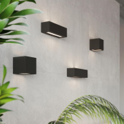 famlights | Wandleuchte Lill in Schwarz E27