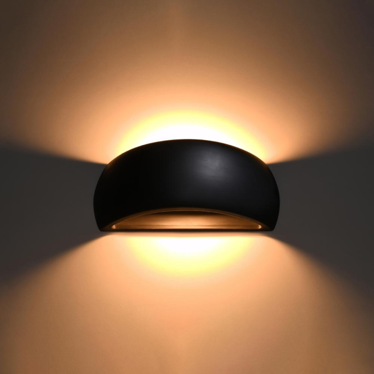 famlights famlights | Wandleuchte Pluto in Schwarz G9