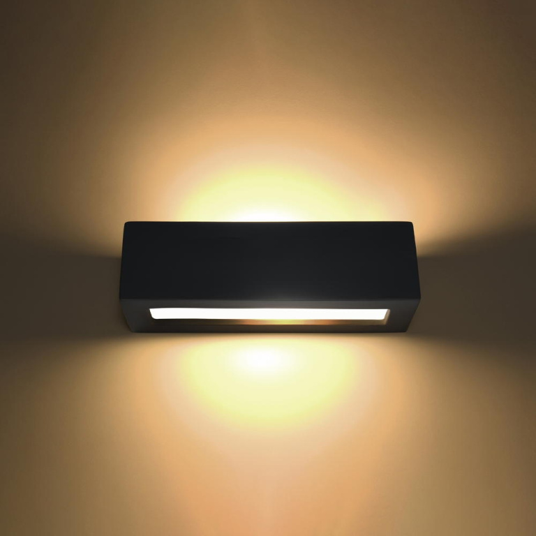 famlights famlights | Wandleuchte Vaya in Schwarz E27