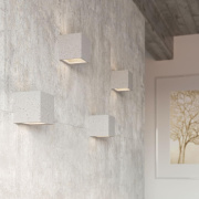 famlights | Wandleuchte Lill in Grau G9