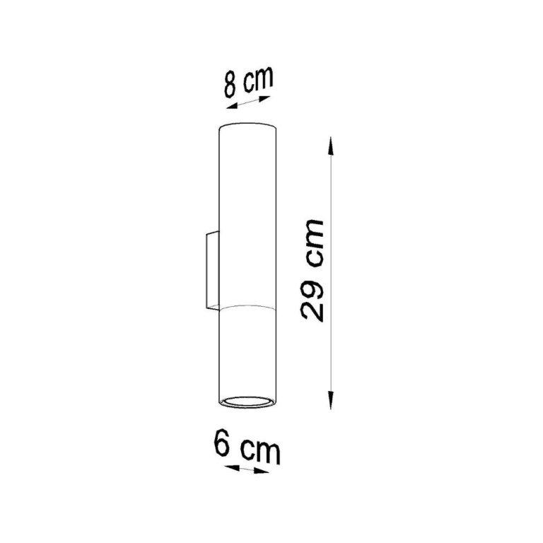 famlights famlights | Wandleuchte Loys in Schwarz und Chrom GU10 2-flammig